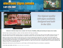 Tablet Screenshot of electronicsigns.ca